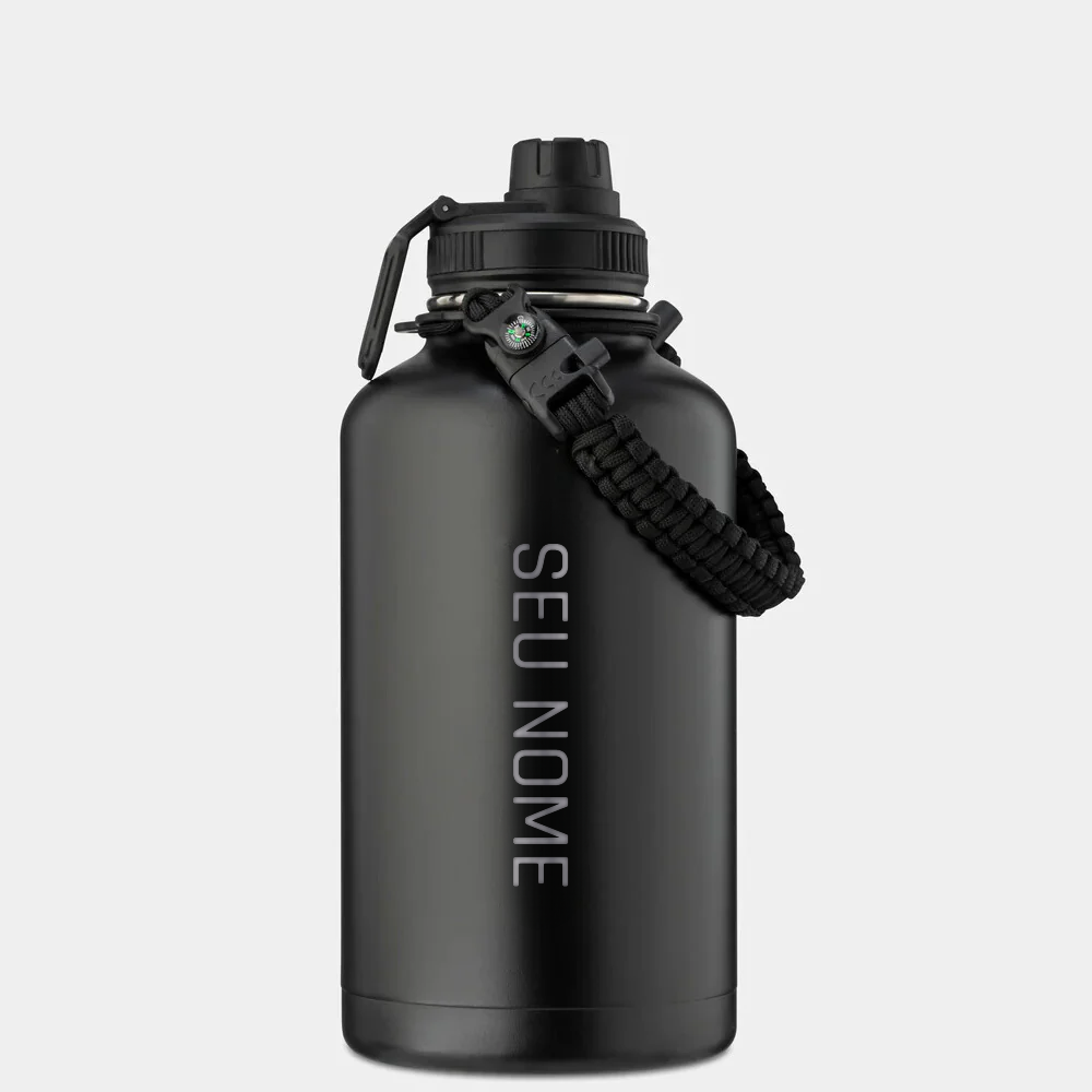Botella Térmica Premium Gympack 2000ml - Personalizada Nombre